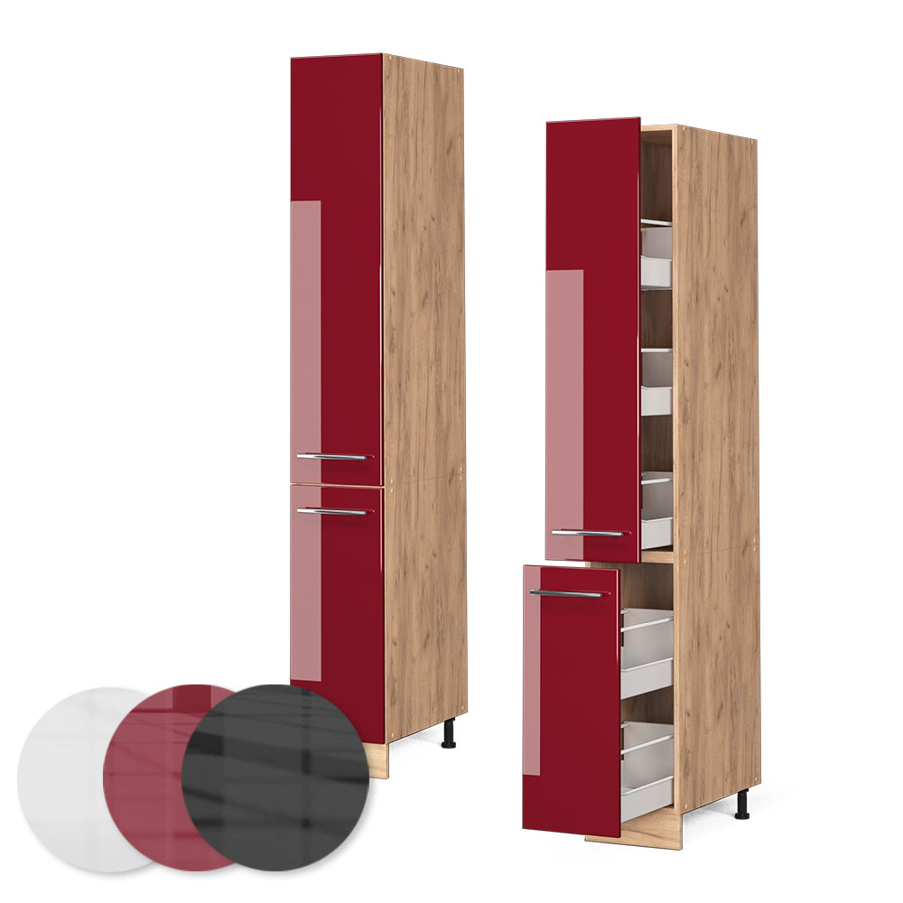 Vicco Armadio da farmacia Rosso bordeaux lucido 30 cm