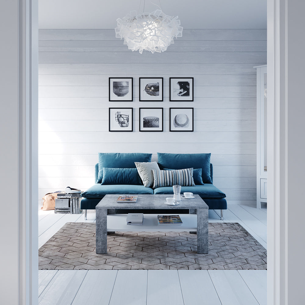 Vicco Tavolino da salotto Calcestruzzo 100 x 60 cm