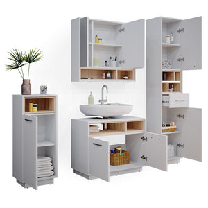 Vicco Set mobili bagno Bianco 4 parti