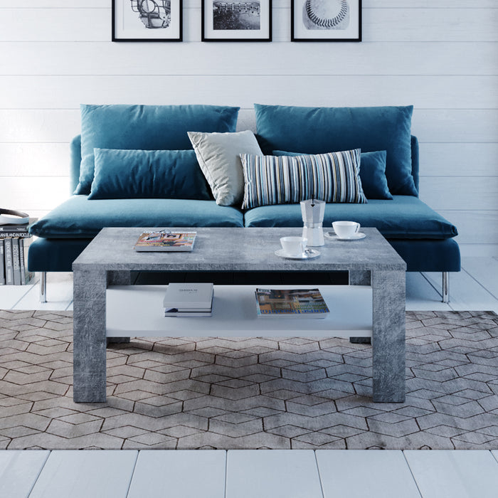 Vicco Tavolino da salotto Calcestruzzo 100 x 60 cm