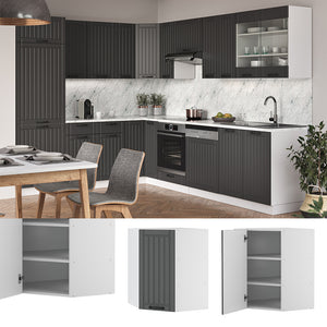 Vicco Mobile angolare da cucina Antracite casa di campagna 57 cm