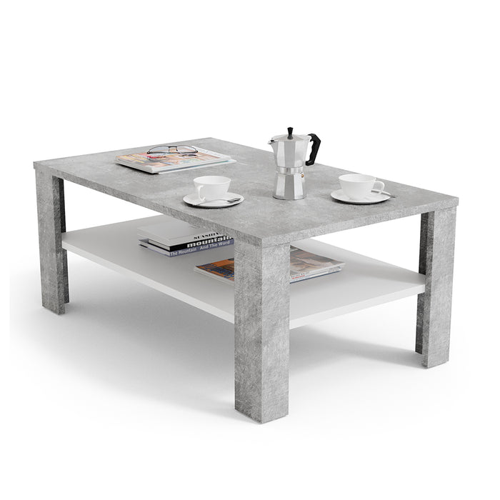 Vicco Tavolino da salotto Calcestruzzo 100 x 60 cm