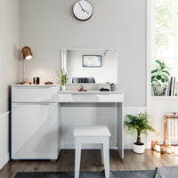 Vicco Tavolo da toeletta Bianco 135 cm