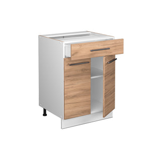Vicco Mobiletto base per cucina Quercia dorata 60 cm con cassetto, PL Rovere