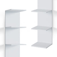 Vicco Scaffale a muro per la camera dei bambini Bianco 30 x 190 cm Con 6 scomparti aperti