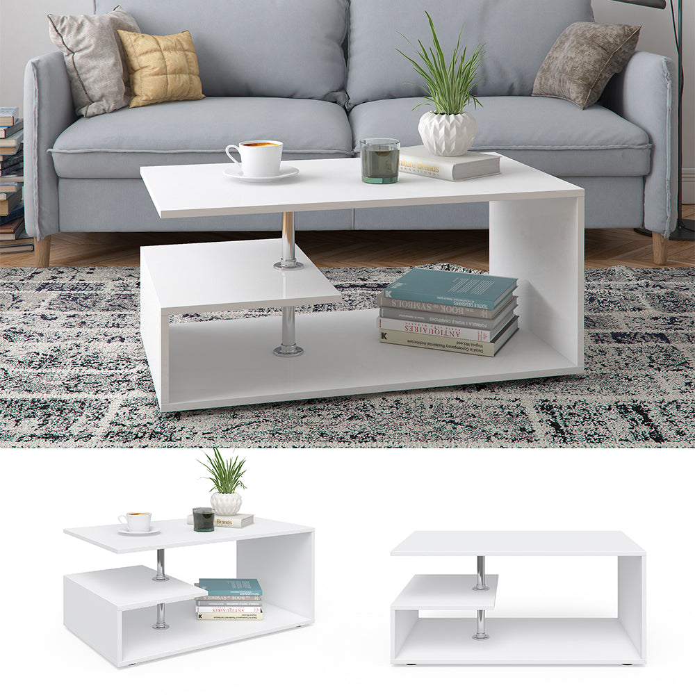 Vicco Tavolino da salotto Bianco 91 x 52,6 cm