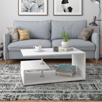 Vicco Tavolino da salotto Bianco 91 x 52,6 cm