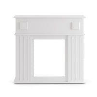 Vicco Cornice per caminetto Bianco 109 x 100 cm