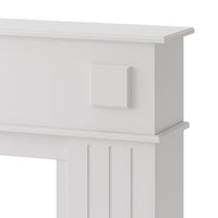Vicco Cornice per caminetto Bianco 109 x 100 cm