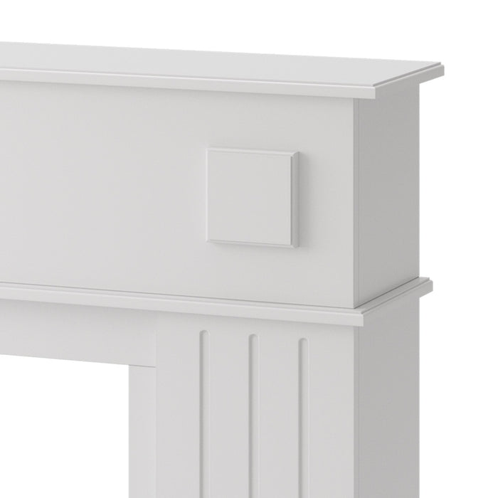 Vicco Cornice per caminetto Bianco 109 x 100 cm
