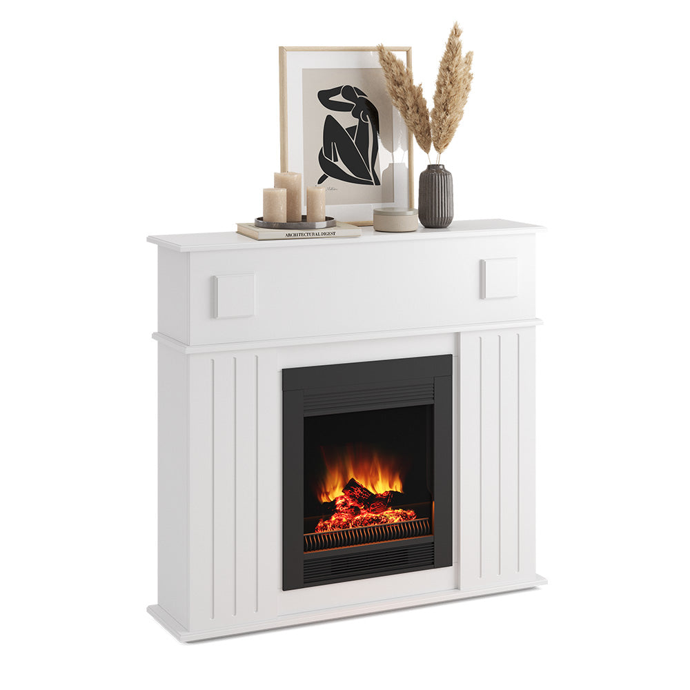 Vicco Cornice per caminetto Bianco 109 x 100 cm