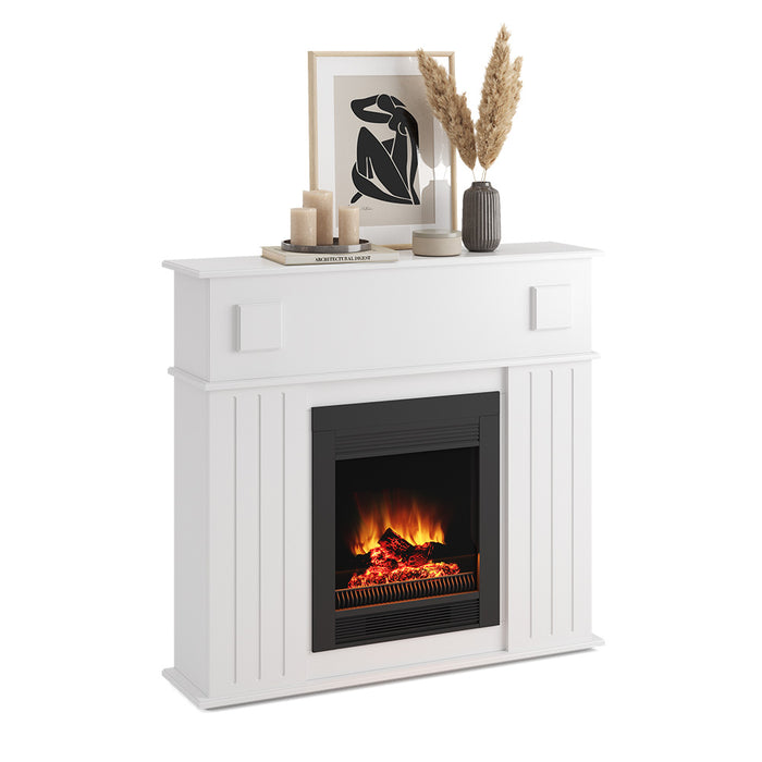 Vicco Cornice per caminetto Bianco 109 x 100 cm