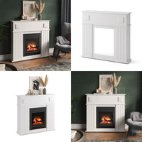 Vicco Cornice per caminetto Bianco 109 x 100 cm