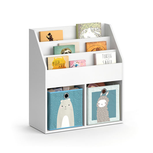 Vicco Libreria bambini Bianco 30.7 x 79 cm con 2 scatole pieghevoli opt.6