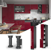 Vicco Armadio da farmacia Rosso bordeaux lucido 30 cm