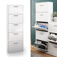 Vicco Scarpiera da ingresso Bianco 59 x 169.5 cm