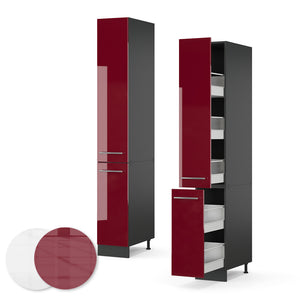 Vicco Armadio da farmacia Rosso bordeaux lucido 30 cm