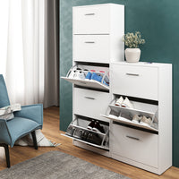 Vicco Scarpiera da ingresso Bianco 59 x 169.5 cm