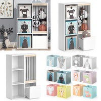 Vicco Libreria bambini Bianco 29.2 x 107.8 cm con 2 scatole pieghevoli opt.4