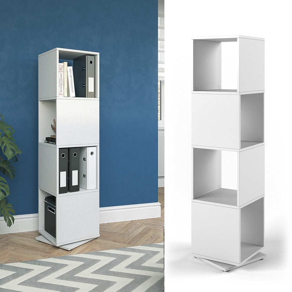 Vicco Scaffale girevole Bianco 35.2 x 144.2 cm