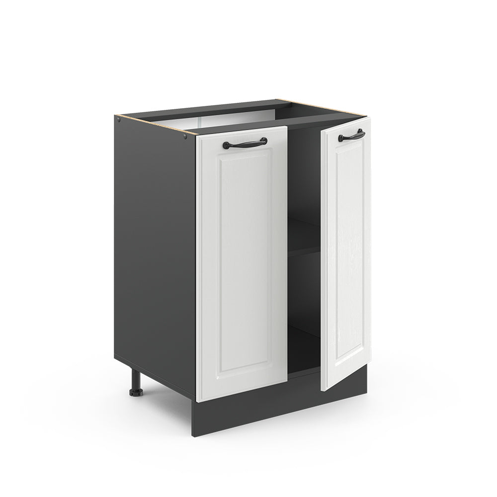 Vicco Mobiletto base cucina Bianco casa di campagna 60 cm senza piano di lavoro
