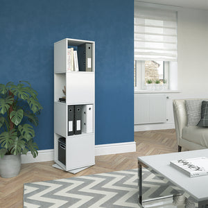 Vicco Scaffale girevole Bianco 35.2 x 144.2 cm