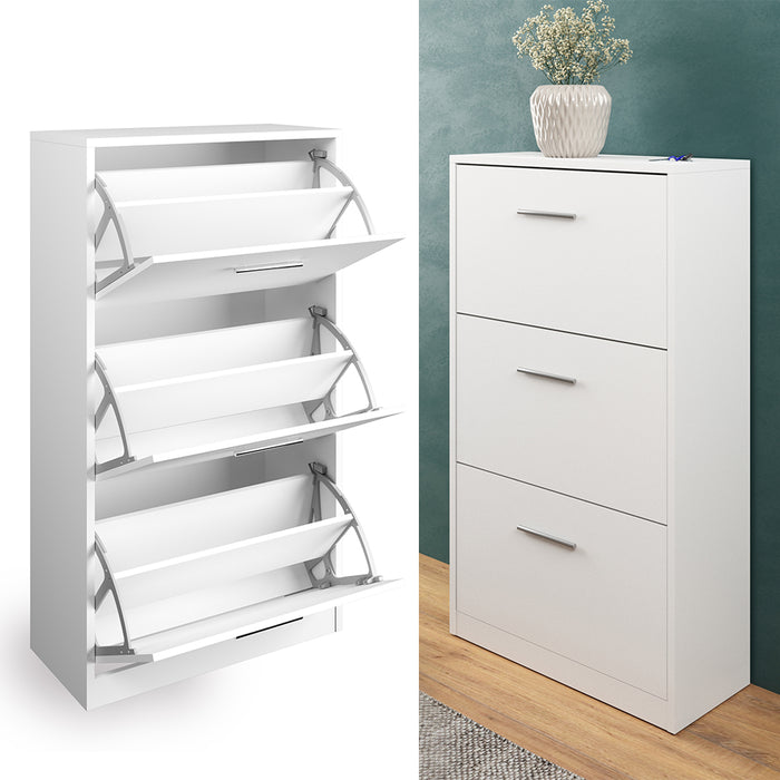 Vicco Scarpiera da ingresso Bianco 59 x 105 cm