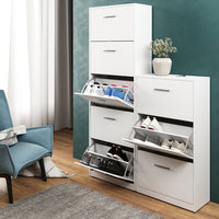 Vicco Scarpiera da ingresso Bianco 59 x 105 cm