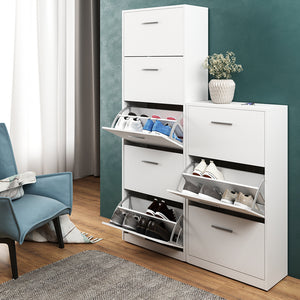 Vicco Scarpiera da ingresso Bianco 59 x 105 cm