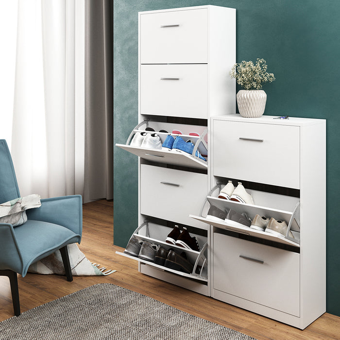 Vicco Scarpiera da ingresso Bianco 59 x 105 cm