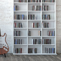 Vicco Scaffale porta cd Bianco 102 x 178 cm