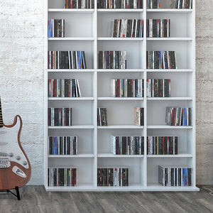 Vicco Scaffale porta cd Bianco 102 x 178 cm