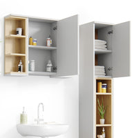 Vicco Set mobili bagno Bianco 3 parti, con colonna