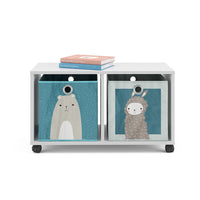 Vicco Libreria bambini Bianco 72 x 42.4 cm con 2 scatole pieghevoli