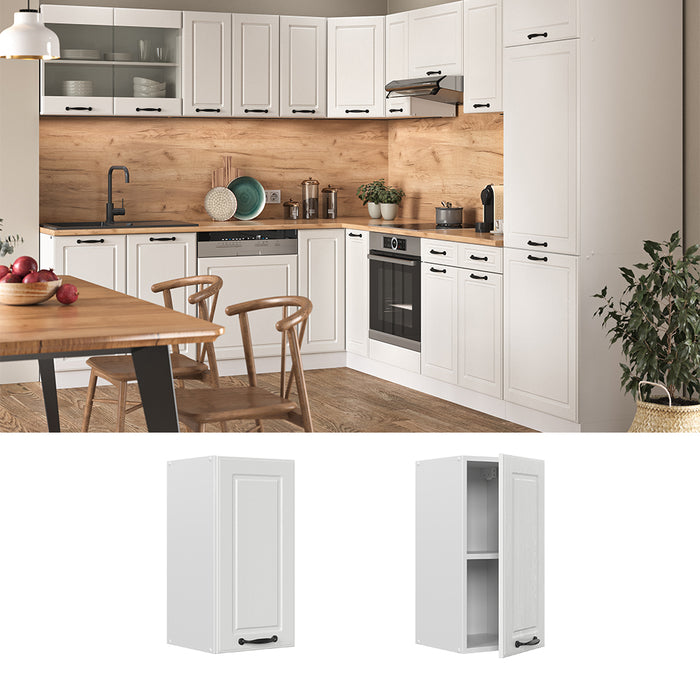 Vicco Pensile da cucina Bianco casa di campagna 30 cm