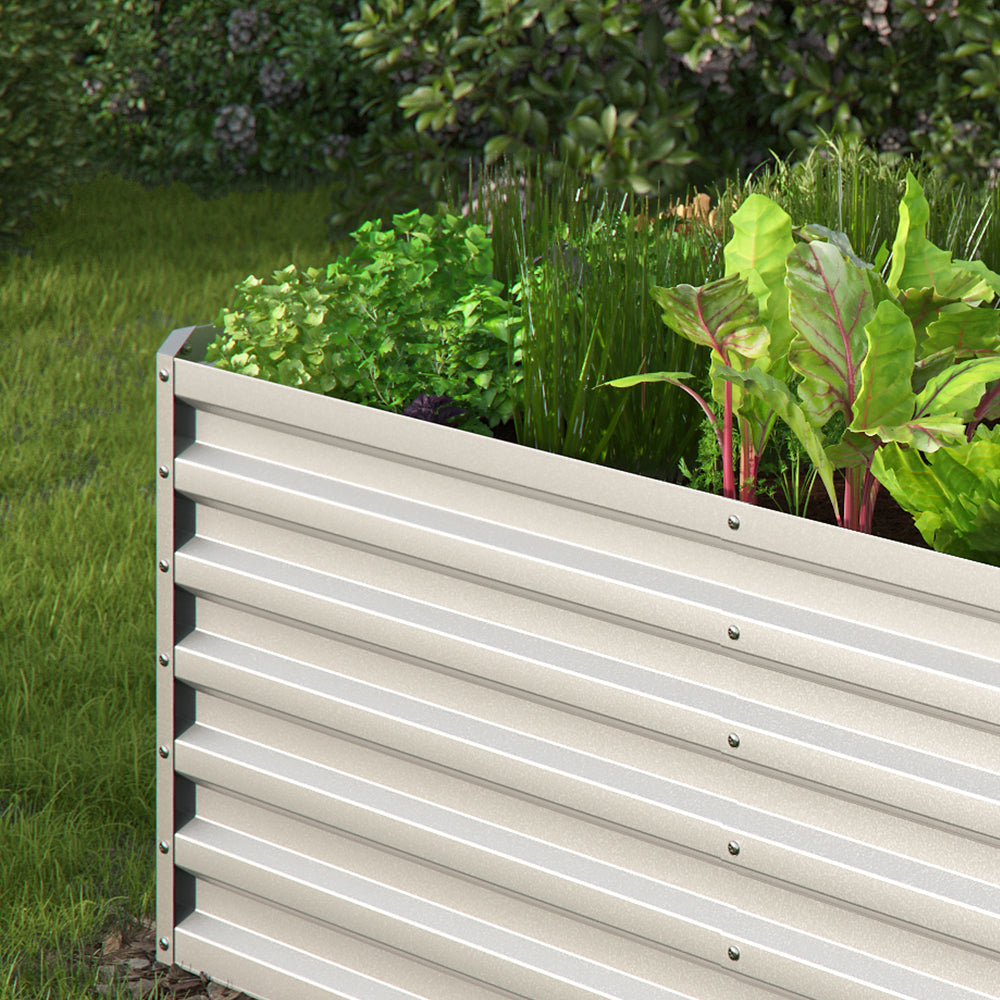 OK-Living Letto per orto rialzato Argento 180 x 60 cm