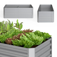 OK-Living Letto per orto rialzato Argento 180 x 60 cm