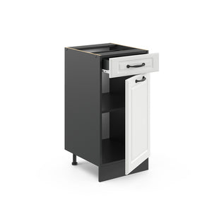 Vicco Mobiletto base per cucina Bianco casa di campagna 40 cm senza piano di lavoro