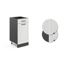 Vicco Mobiletto base per cucina Bianco casa di campagna 40 cm senza piano di lavoro