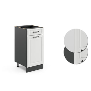 Vicco Mobiletto base per cucina Bianco casa di campagna 40 cm senza piano di lavoro