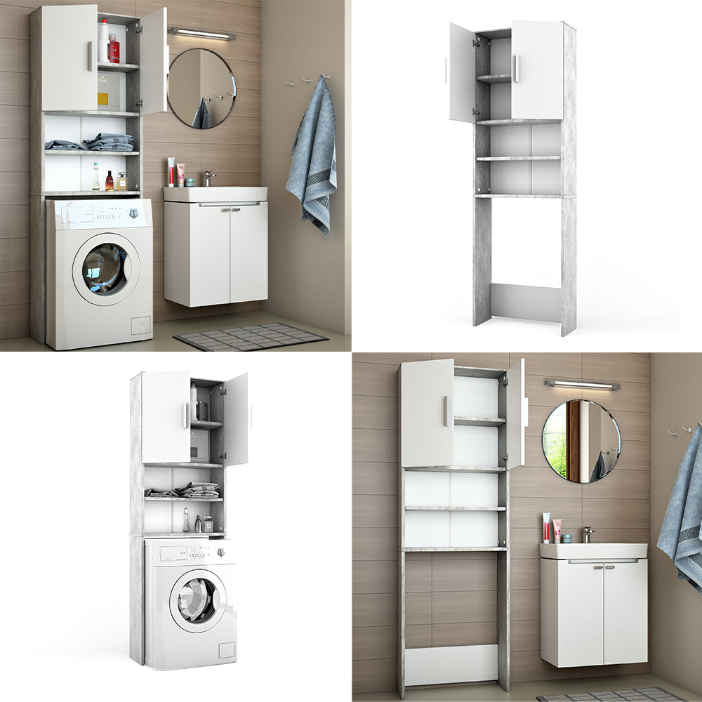 Vicco Mobile lavatrice Calcestruzzo 64 x 190 cm