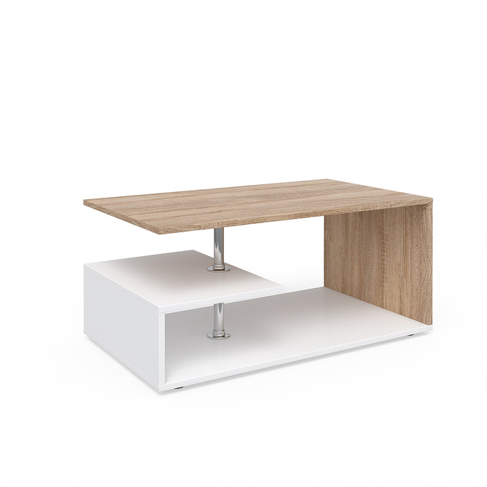 Vicco Tavolino da salotto Bianco/Sonoma 91 x 52,6 cm