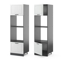 Vicco Set mobili bagno Bianco casa di campagna 60 cm