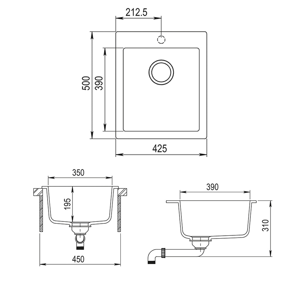 Bergström Lavello Beige 42.5 x 50 cm