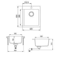 Bergström Lavello Nero 42.5 x 50 cm