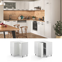 Vicco Mobile ad angolo cucina Bianco casa di campagna 75.6 cm senza piano di lavoro