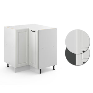 Vicco Mobile ad angolo cucina Bianco casa di campagna 75.6 cm senza piano di lavoro