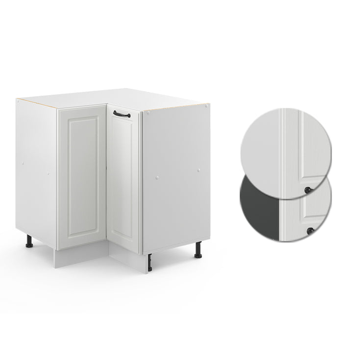 Vicco Mobile ad angolo cucina Bianco casa di campagna 75.6 cm senza piano di lavoro