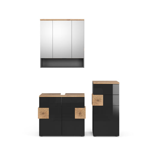 Vicco Set mobili bagno Antracite 3 parti