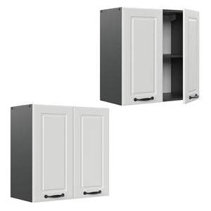 Vicco Pensile da cucina Bianco casa di campagna 60 cm